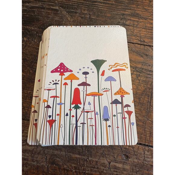 Mushroom Lot - 3PCS - 7” White - 3.5” Spotted Toadstool - Playing Cards - Picture 6 of 8